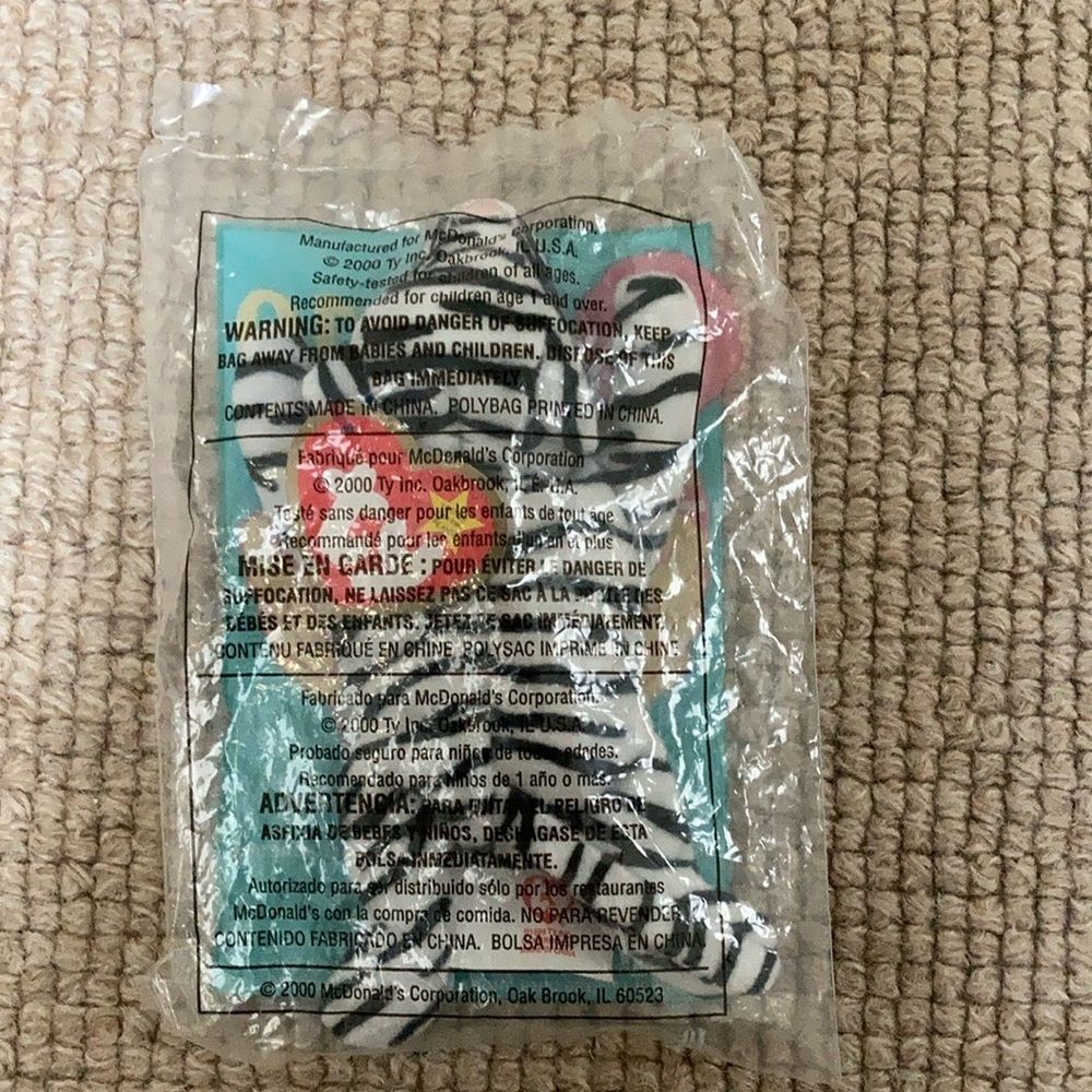 Blizz the White Tiger Teenie Beanie Baby